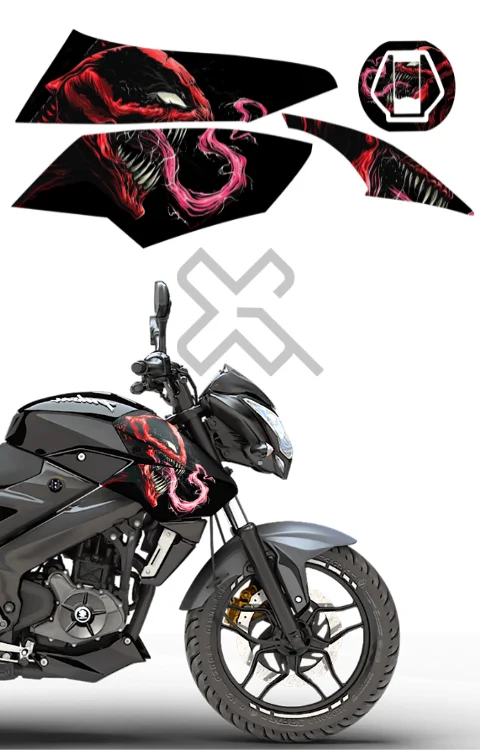 Pulsar NS 200 Front Tank Sticker | Pulsar NS 200 Front Sides Sticker